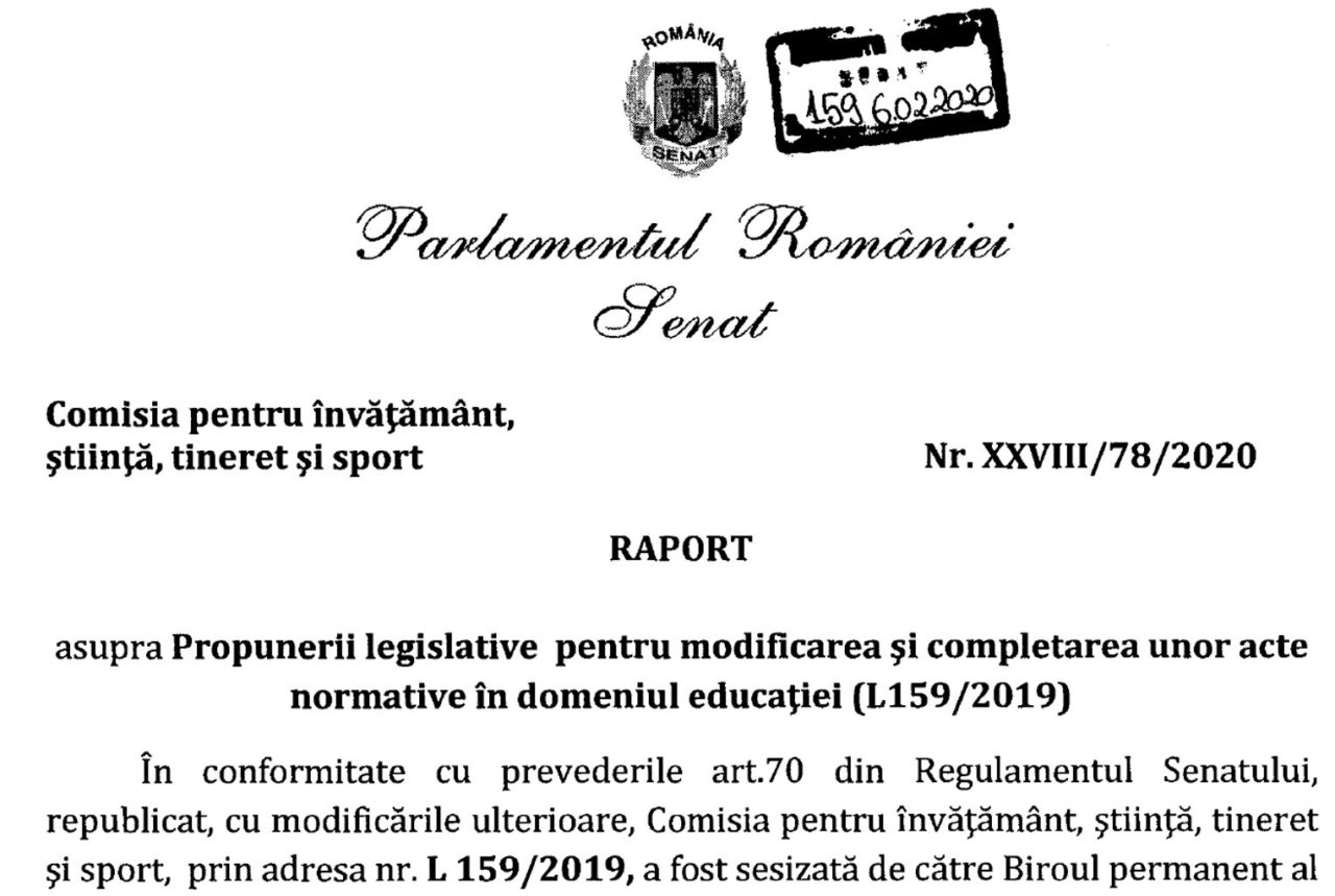 ModificÄƒrile Propuse De Fsli La Legea EducaÈ›iei NaÈ›ionale Au Fost Aprobate Azi De Senatul Romaniei AlianÅ£a Sindicatelor Din InvÄƒÅ£Äƒmant Suceava